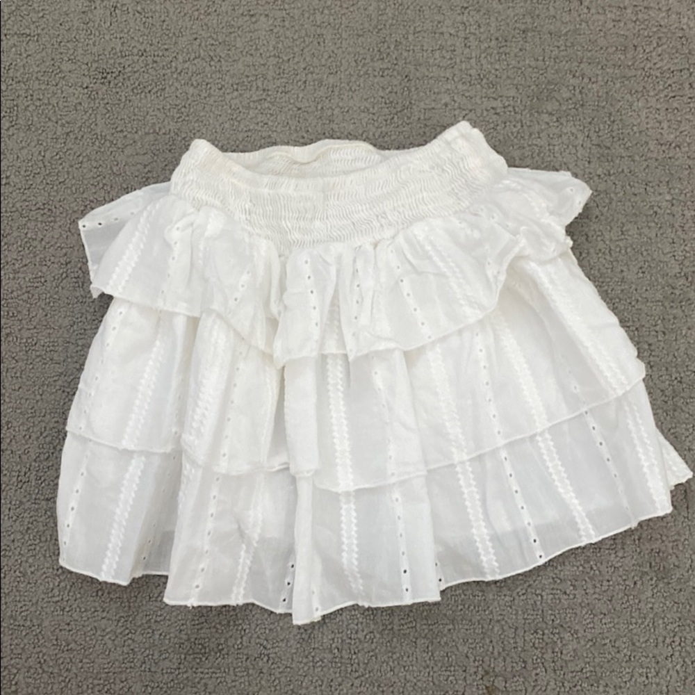 Brandy Melville ruffle mini skirt